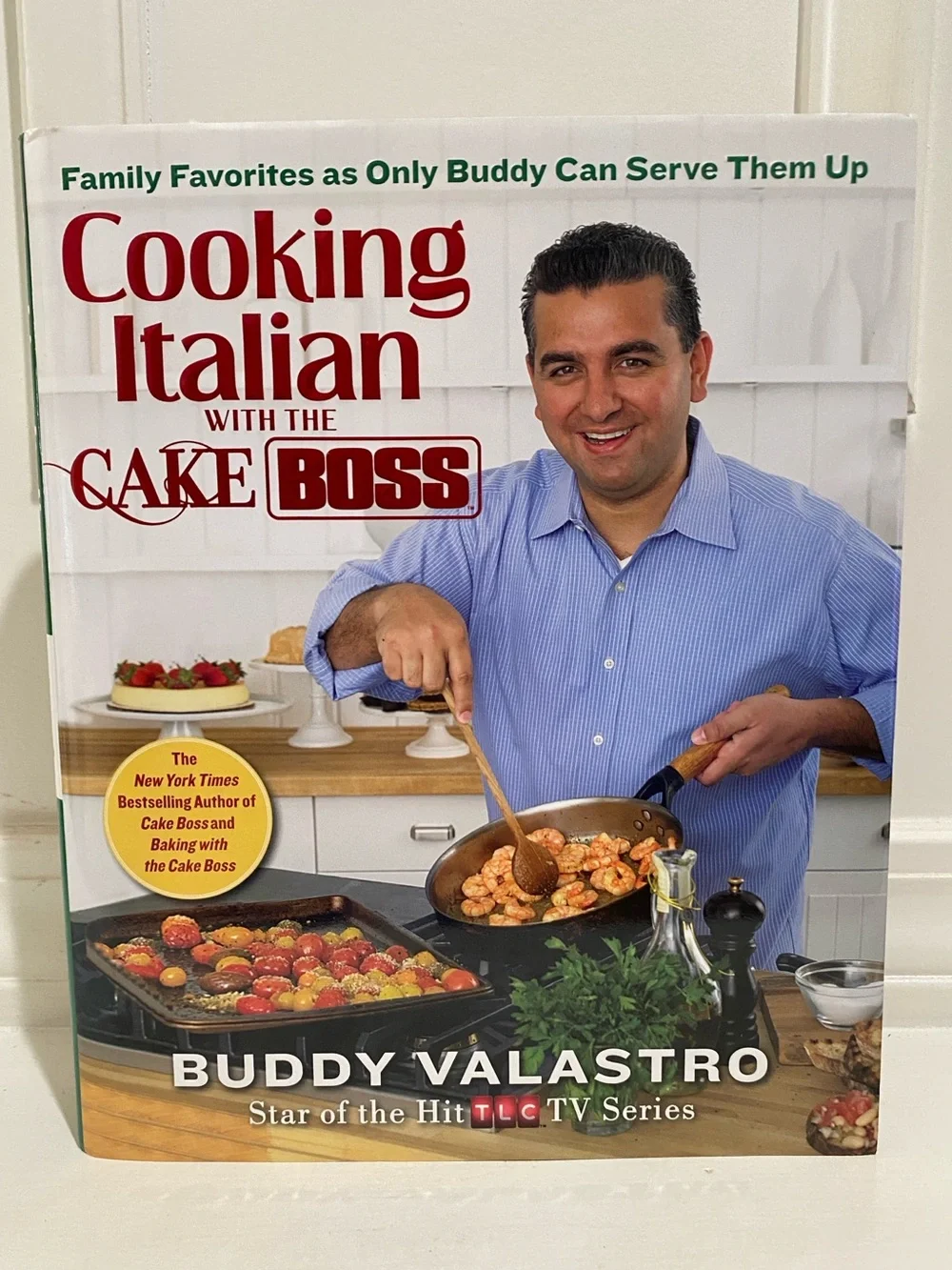 SIGNED Buddy Valastro Cooking Italian with the Cake Boss - Hardcover Book HTF